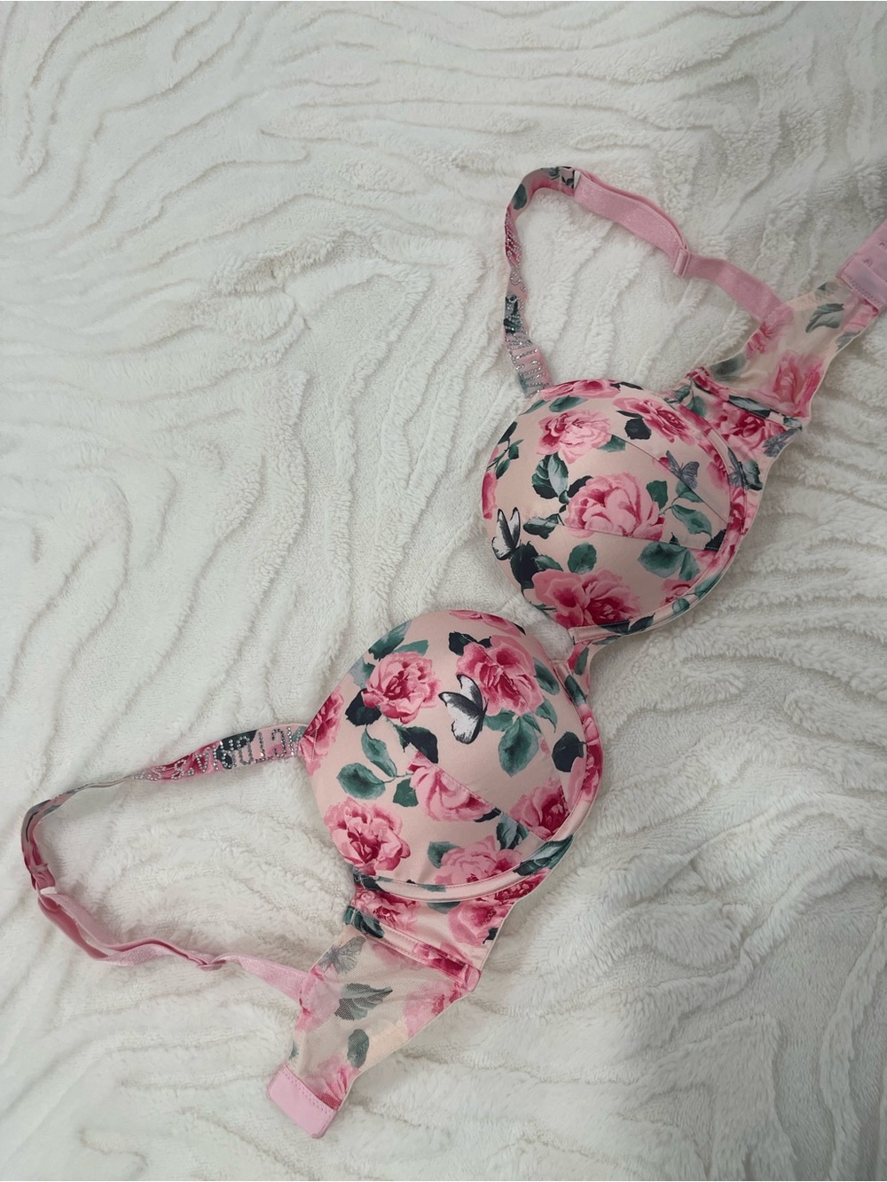Victoria's Secret Pink Floral Underwire Bra